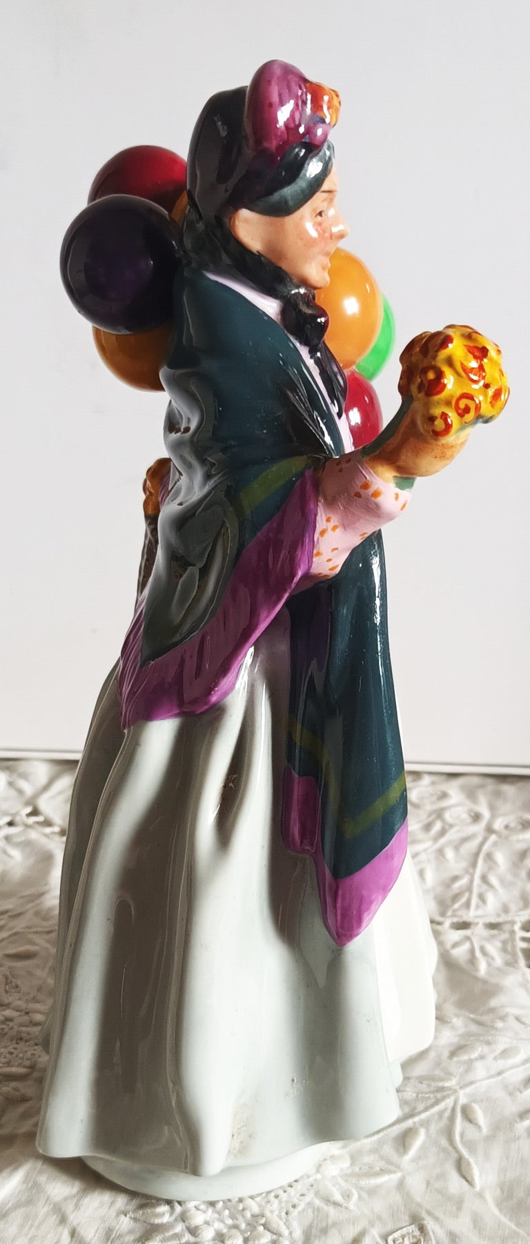 Royal Doulton English Porcelain Figurine ~ Biddy Penny Farthing ~ HN 1843