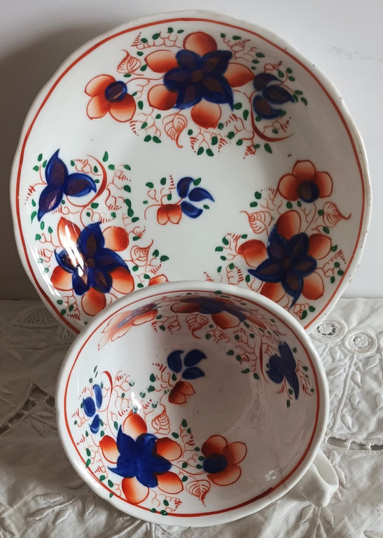 Antique Victorian Gaudy Welsh 