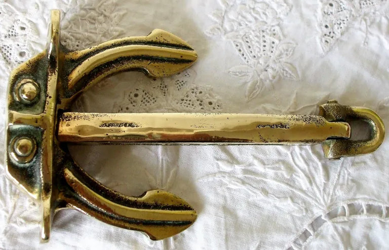 Antique English or Canadian ? Brass Model Anchor
