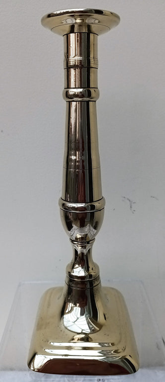 Antique English Georgian Brass Candlestick