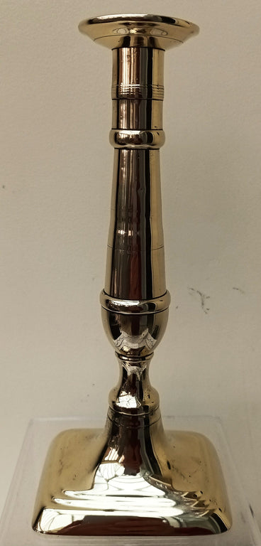 Antique English Georgian Brass Candlestick
