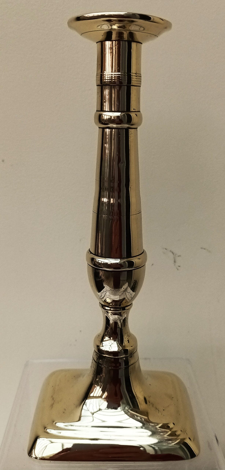 Antique English Georgian Brass Candlestick