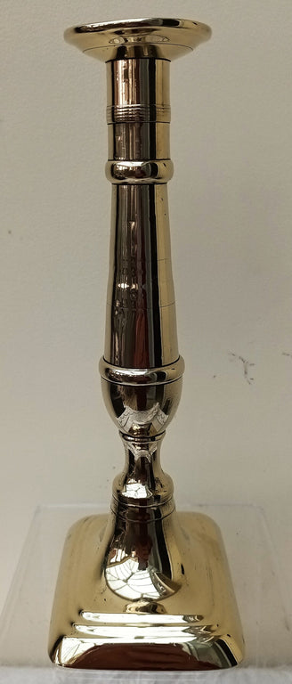 Antique English Georgian Brass Candlestick
