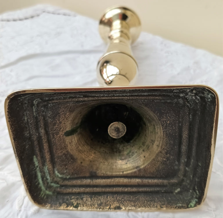 Antique English Georgian Brass Candlestick