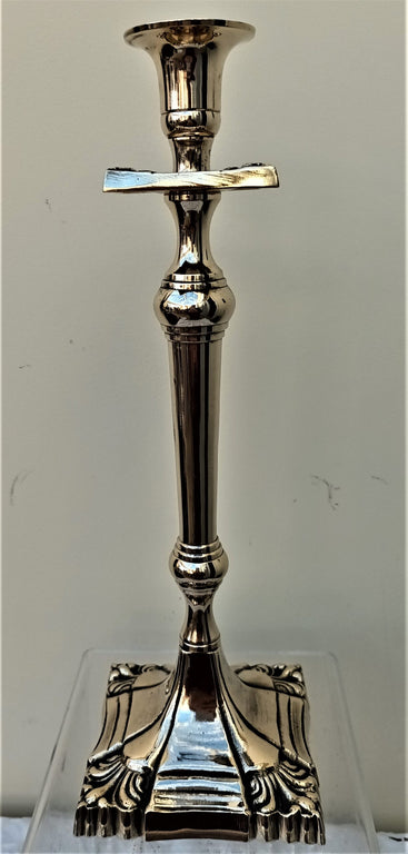 Antique English Victorian Brass Candlestick