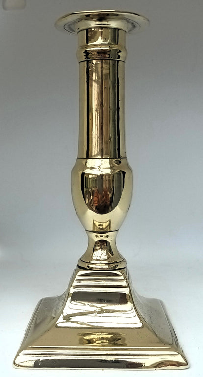 Antique English Georgian Brass Candlestick