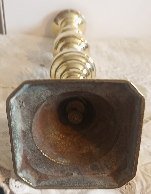 Brass Candlestick 22f