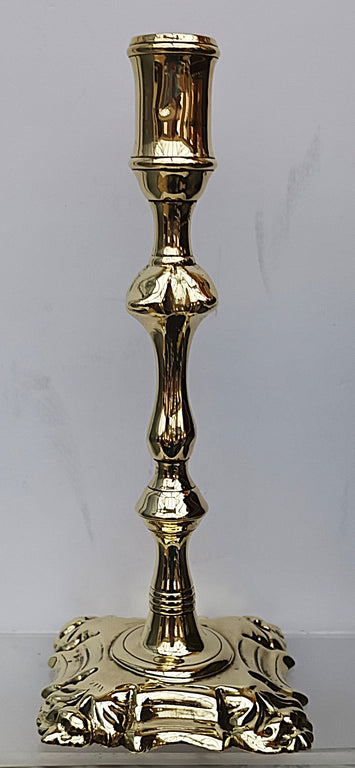 Antique English Georgian Brass Candlestick