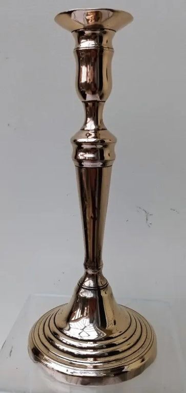 Antique English Georgian Brass Candlestick