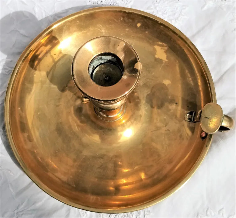 Antique English Victorian Brass Chamberstick