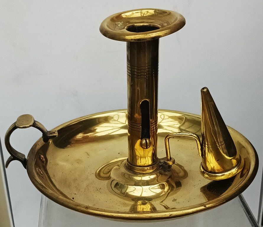 Brass Chamberstick and Snuffer 3c