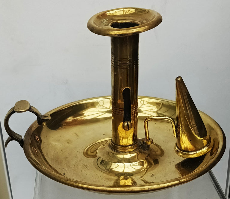 Brass Chamberstick and Snuffer 3c