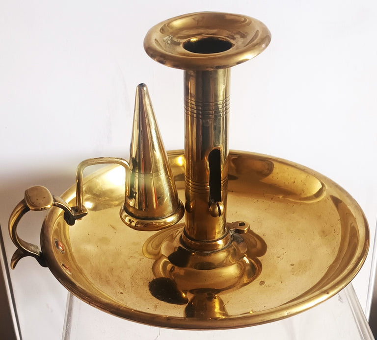Brass Chamberstick and Snuffer 3f