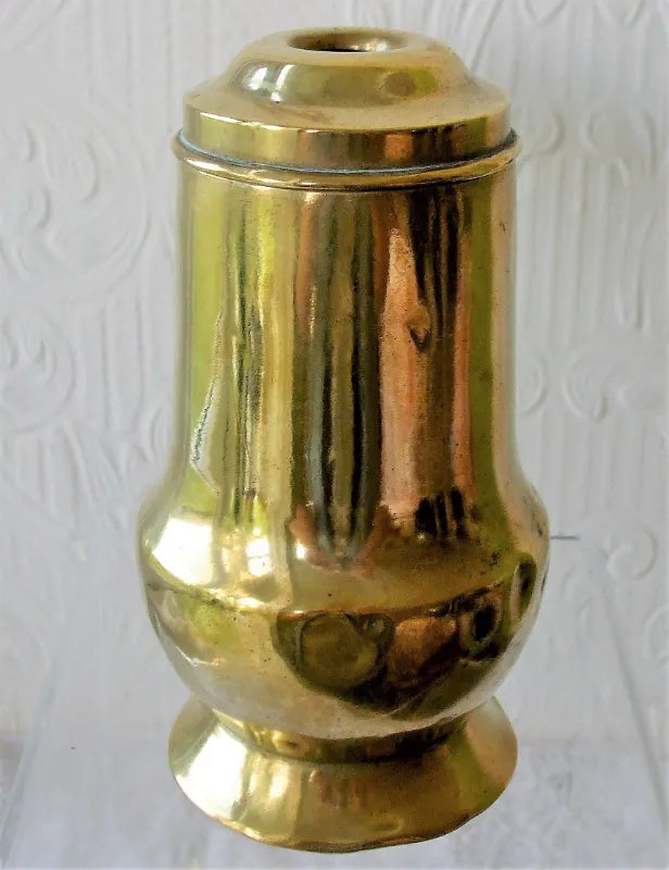 Antique Dutch or English Georgian Brass Chocolate Pot