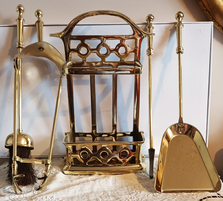 Vintage Brass Companion Set