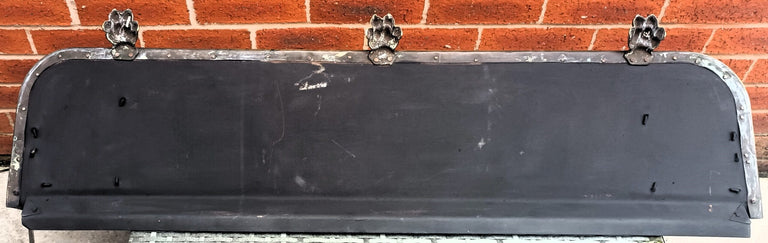 Antique English Victorian Pierced Brass Fender