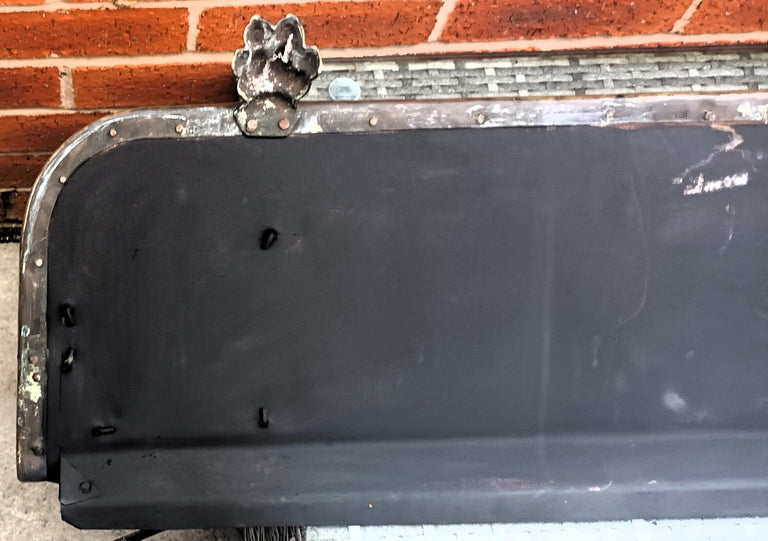 Antique English Victorian Pierced Brass Fender