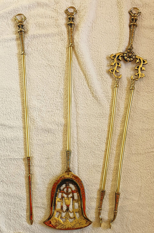 Brass Fire Irons 1a