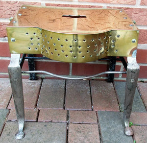 Antique English Georgian Brass & Steel Footman