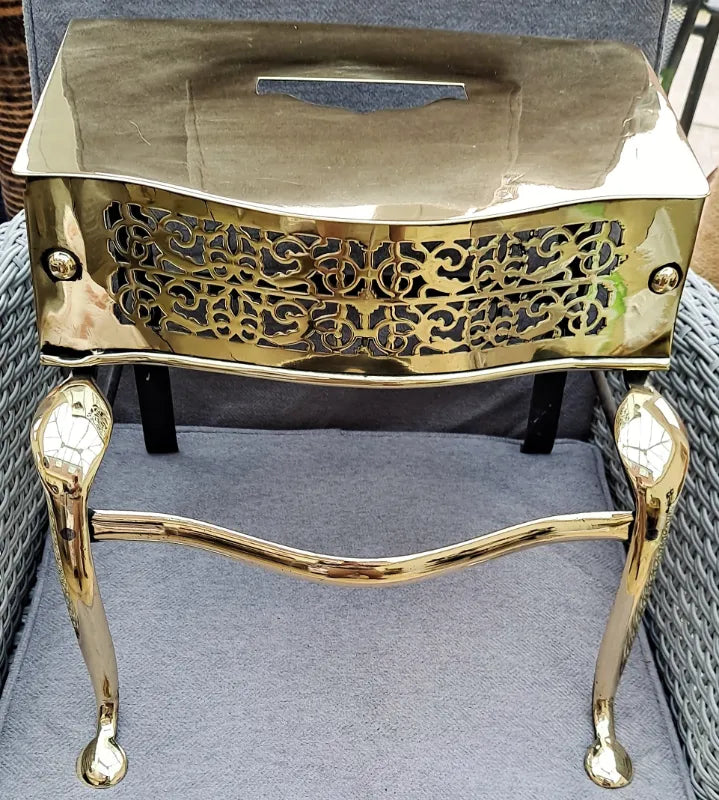 Antique English Georgian Brass & Steel Footman
