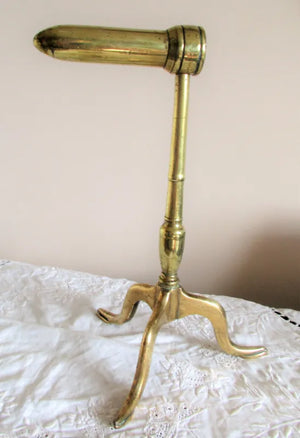 Antique English Georgian Brass Goffering Iron