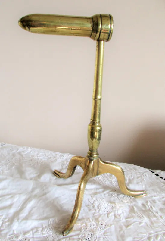 Antique English Georgian Brass Goffering Iron