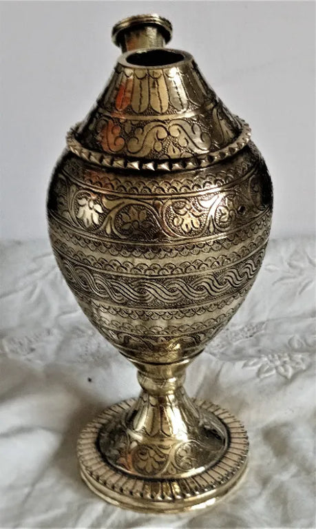 Vintage Brass Islamic Hookah