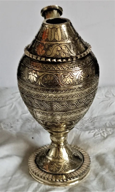 Vintage Brass Islamic Hookah