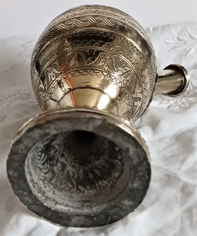 Vintage Brass Islamic Hookah