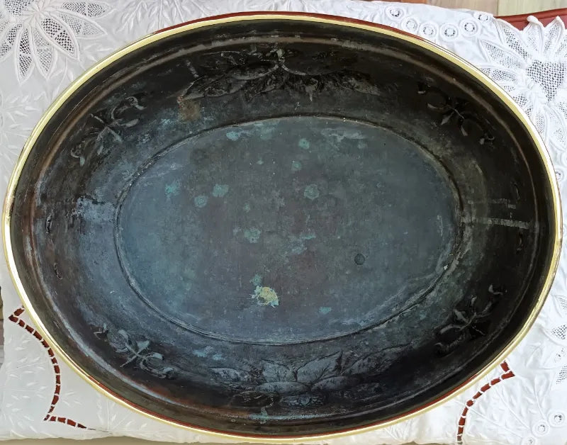 Antique Victorian Brass Jardiniere / Planter