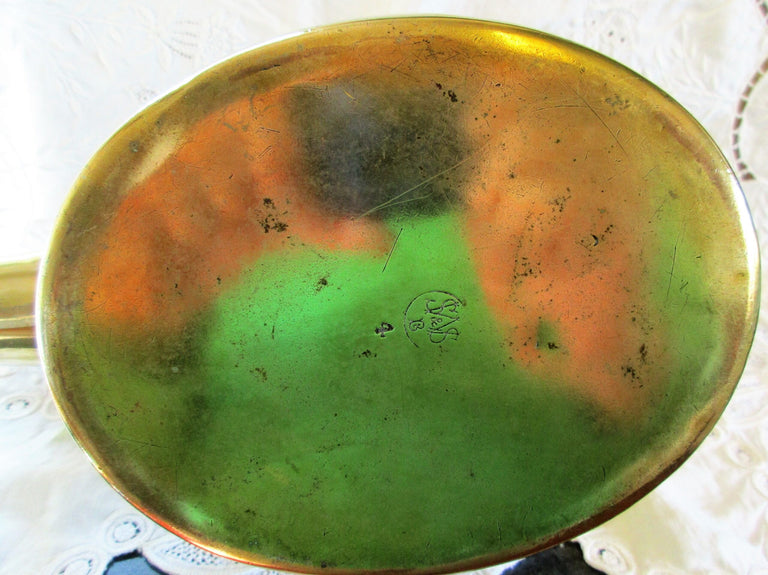 Antique English Georgian Brass Kettle ~ William Soutter & Sons