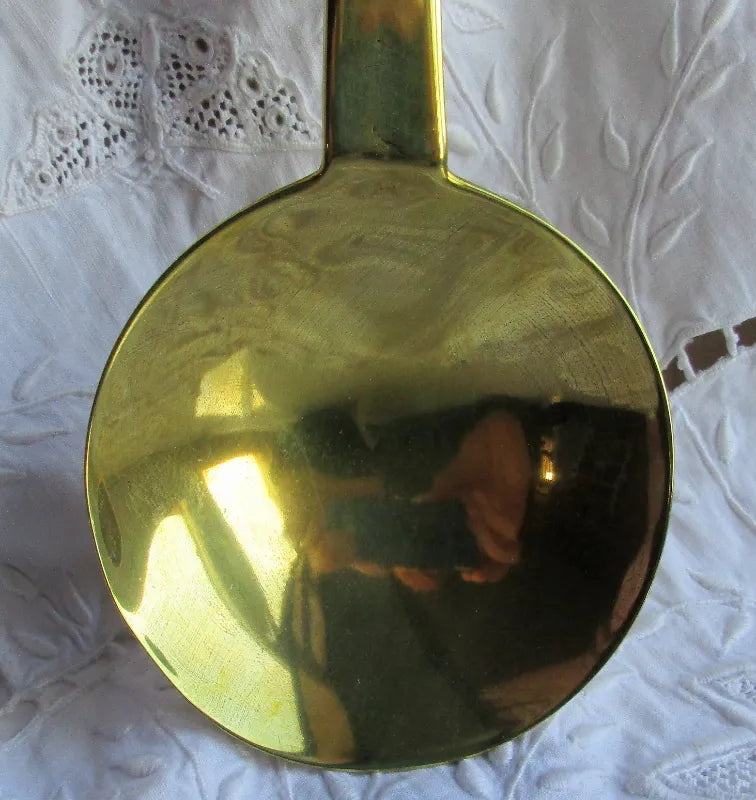 Antique English Victorian Brass Kitchen Ladle