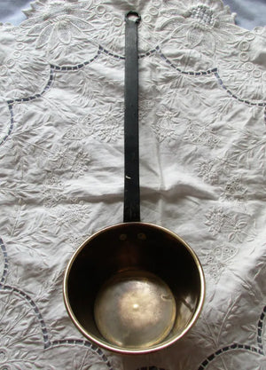 Antique English Victorian Brass Pan / Skillet ~ Small