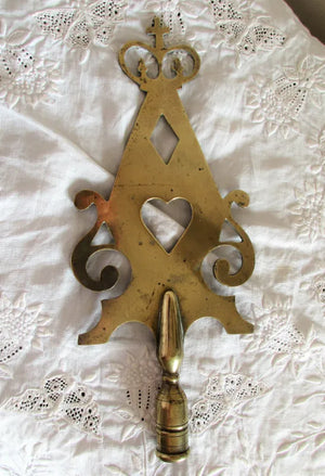 Victorian Friendly Society Brass Pole Head ~ Paulton