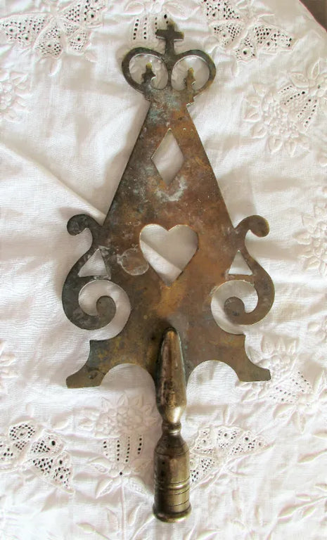 Victorian Friendly Society Brass Pole Head ~ Paulton