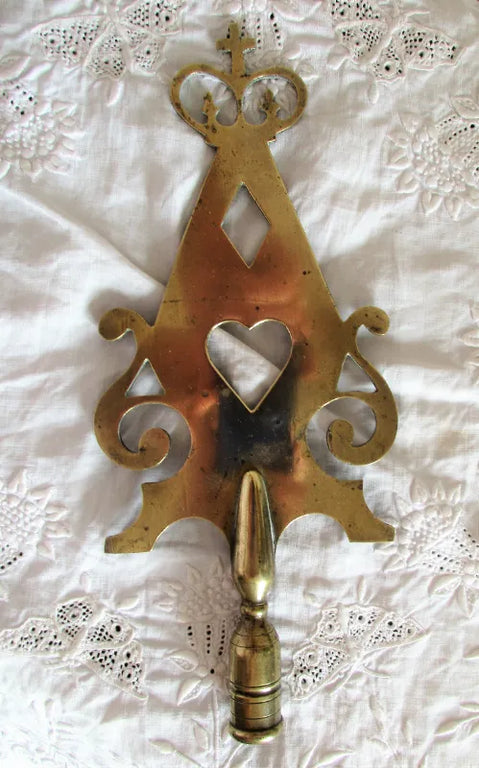 Victorian Friendly Society Brass Pole Head ~ Paulton