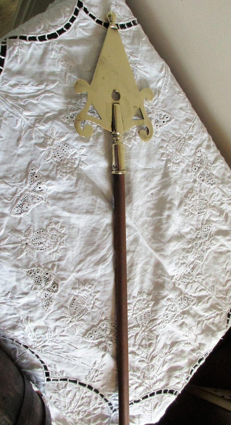 Victorian Friendly Society Brass Pole Head ~ Westonzoyland
