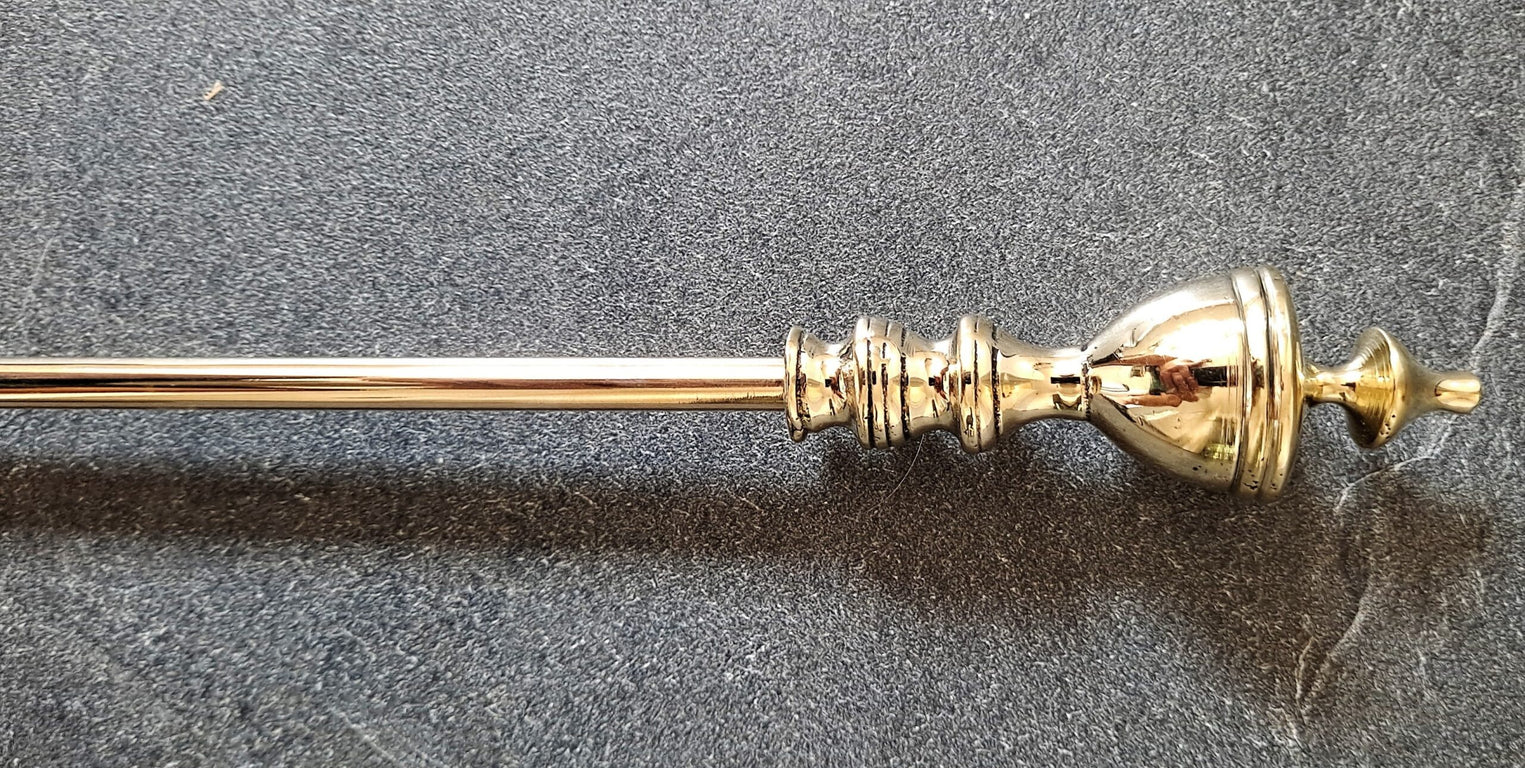 Antique English Edwardian Brass Toasting Fork