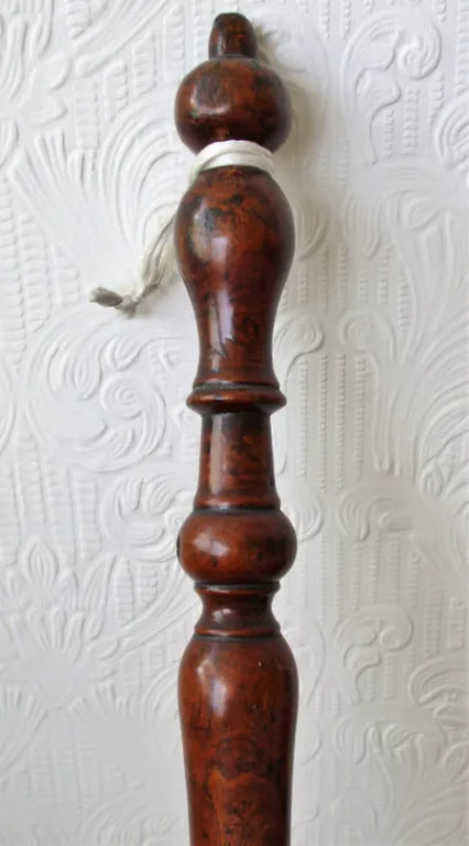 Antique English Georgian Brass & Copper Warming Pan