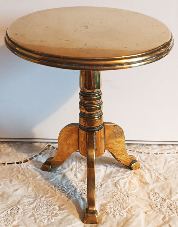 Antique English Georgian Brass Candle Reflector
