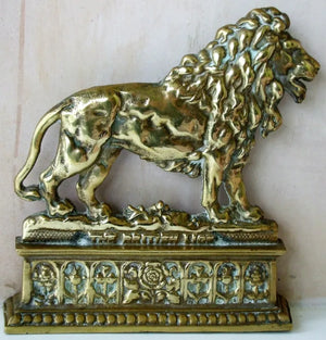 Brass Lion Doorstop