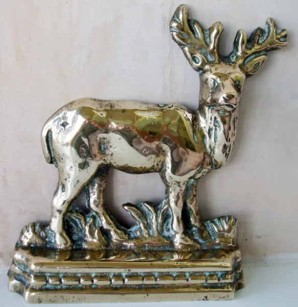 Brass Stag Doorstop 1