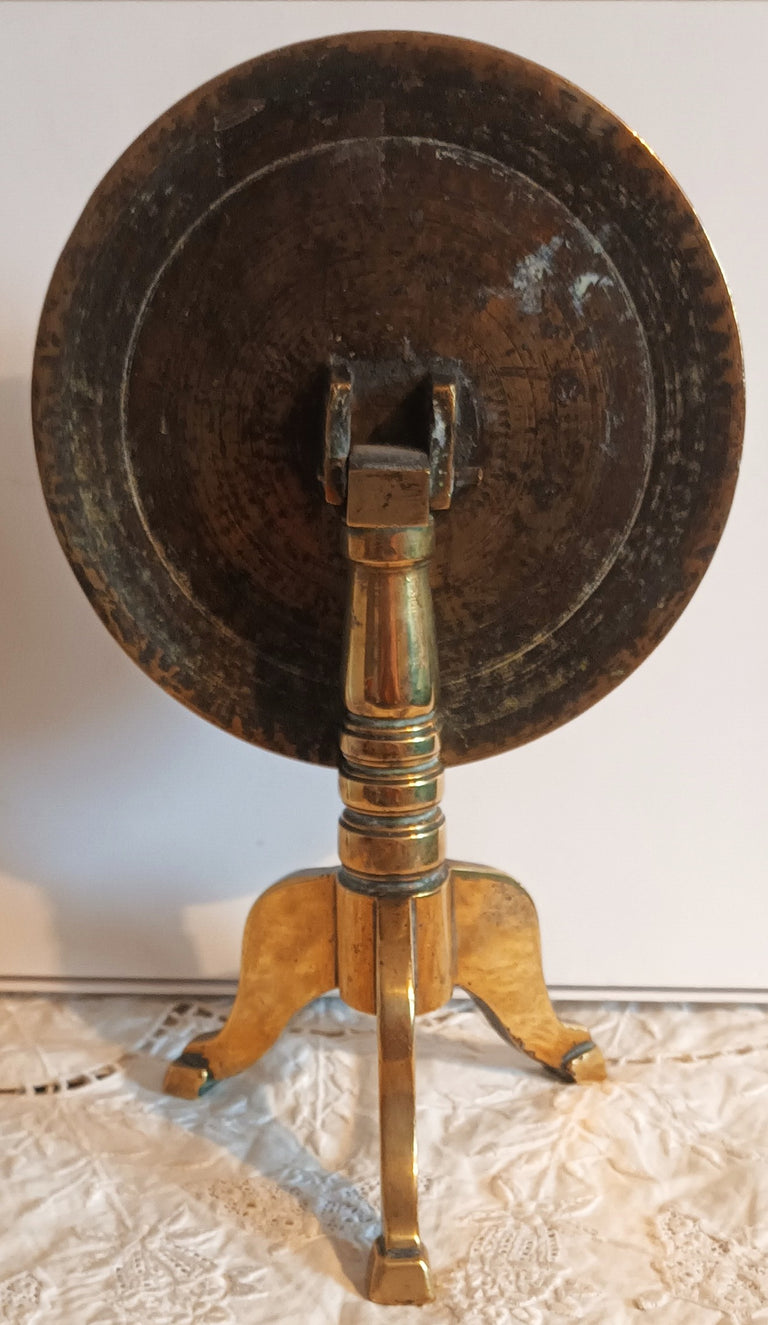 Antique English Georgian Brass Candle Reflector