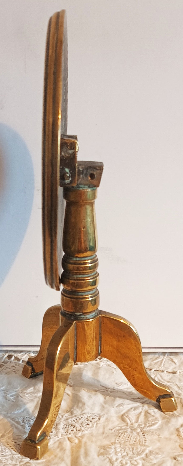 Antique English Georgian Brass Candle Reflector