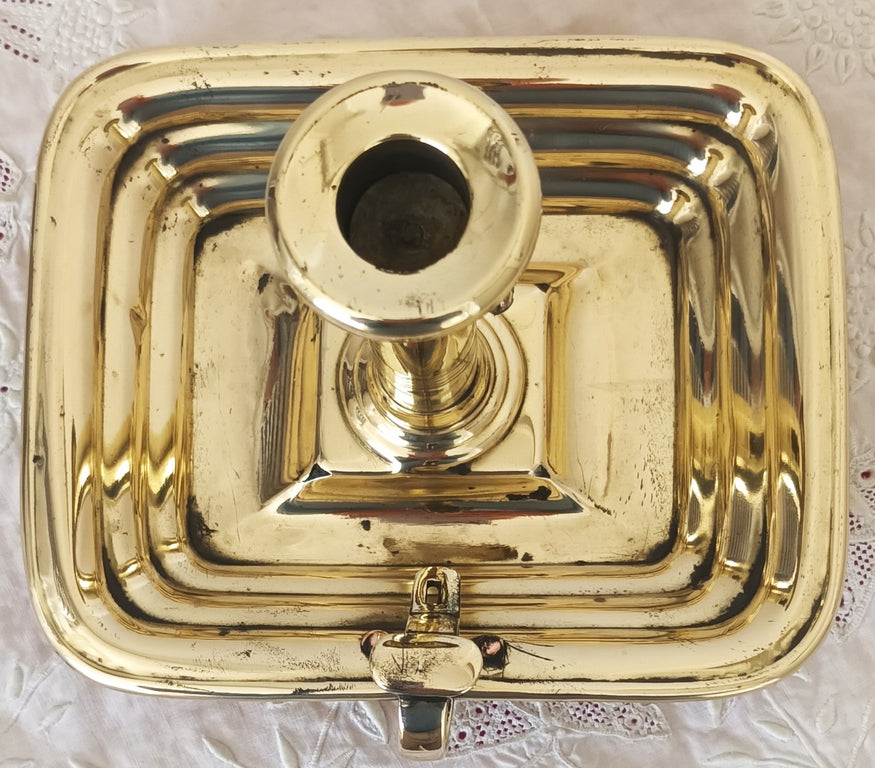 Antique English Georgian Brass Chamberstick