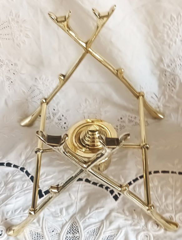 Antique English Victorian Brass Spirit Kettle