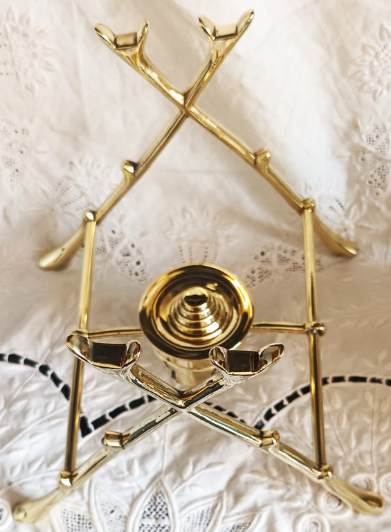 Antique English Victorian Brass Spirit Kettle