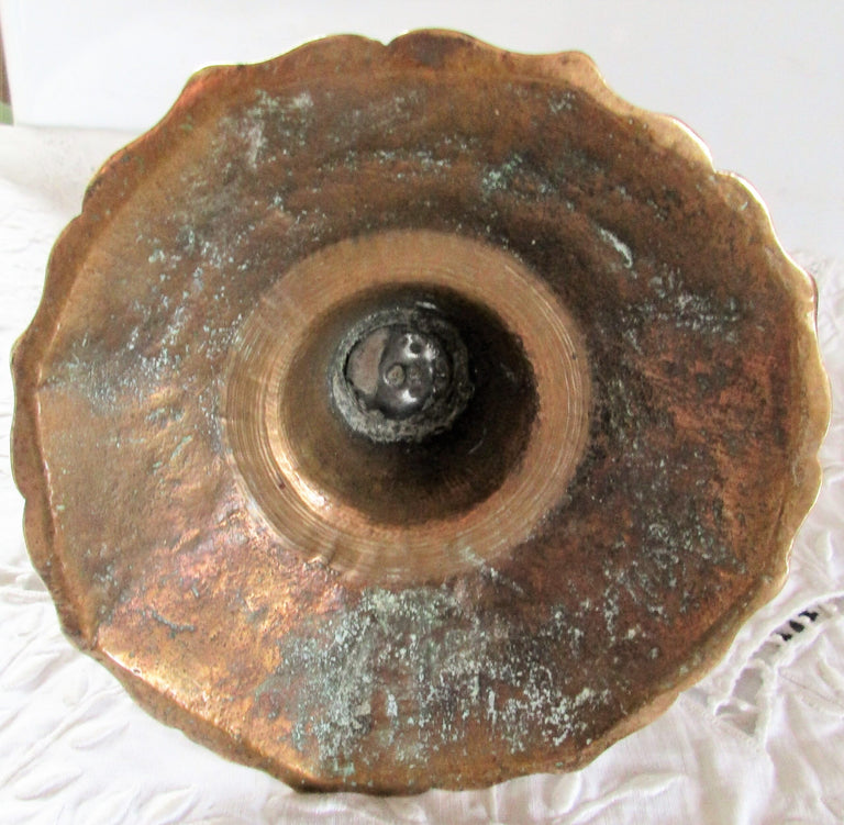 Antique English Georgian Bronze Candlestick