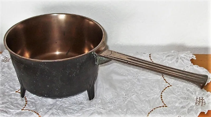 Antique English Georgian Bronze Skillet / Posnet
