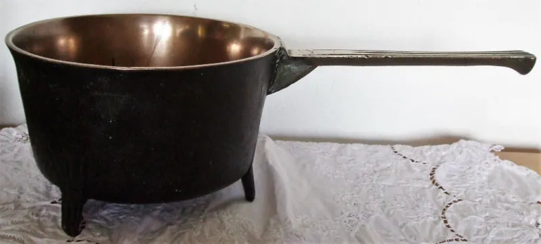 Antique English Georgian Bronze Skillet / Posnet
